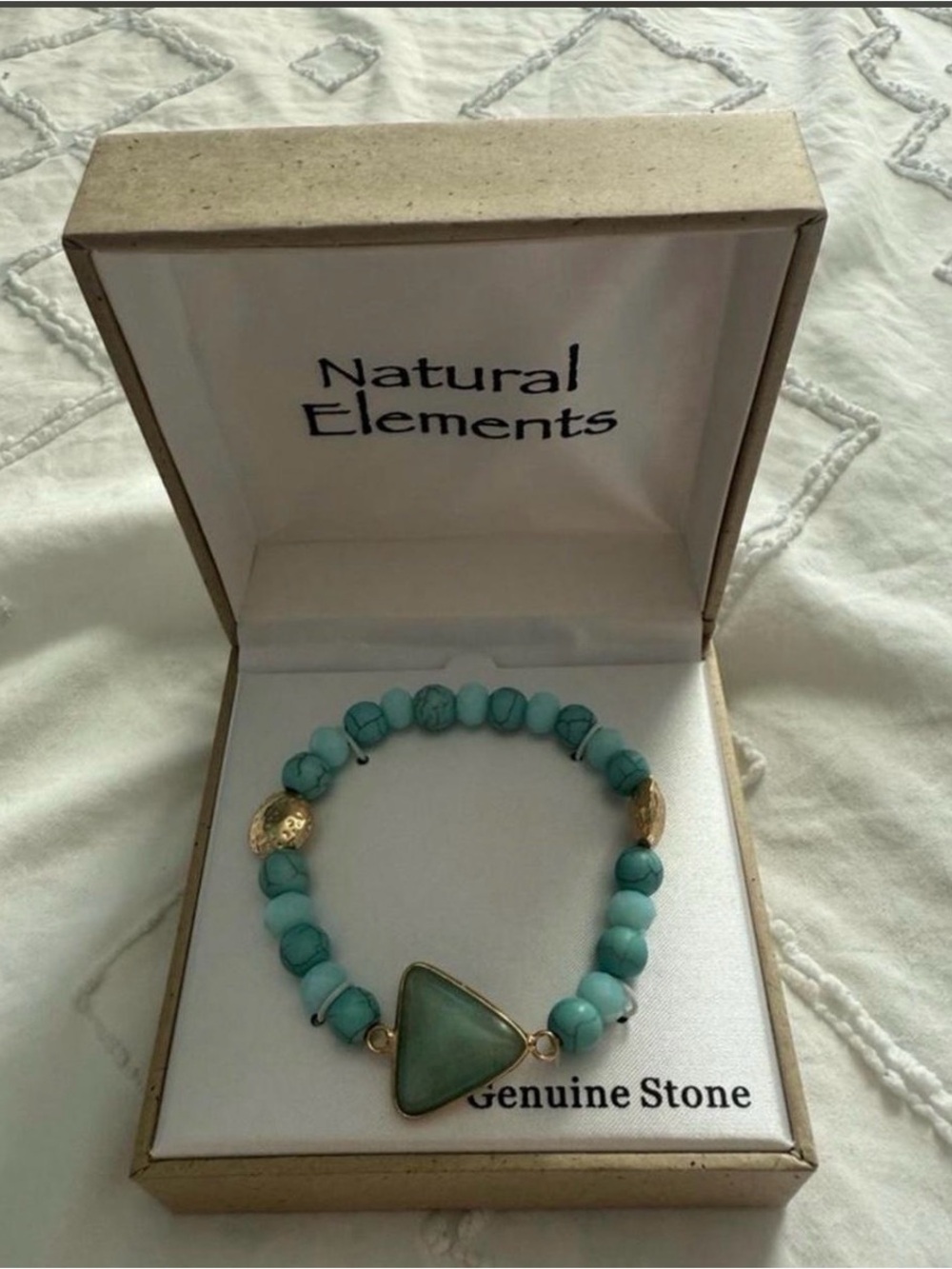Turquoise Beaded Genuine Stone Bracelet